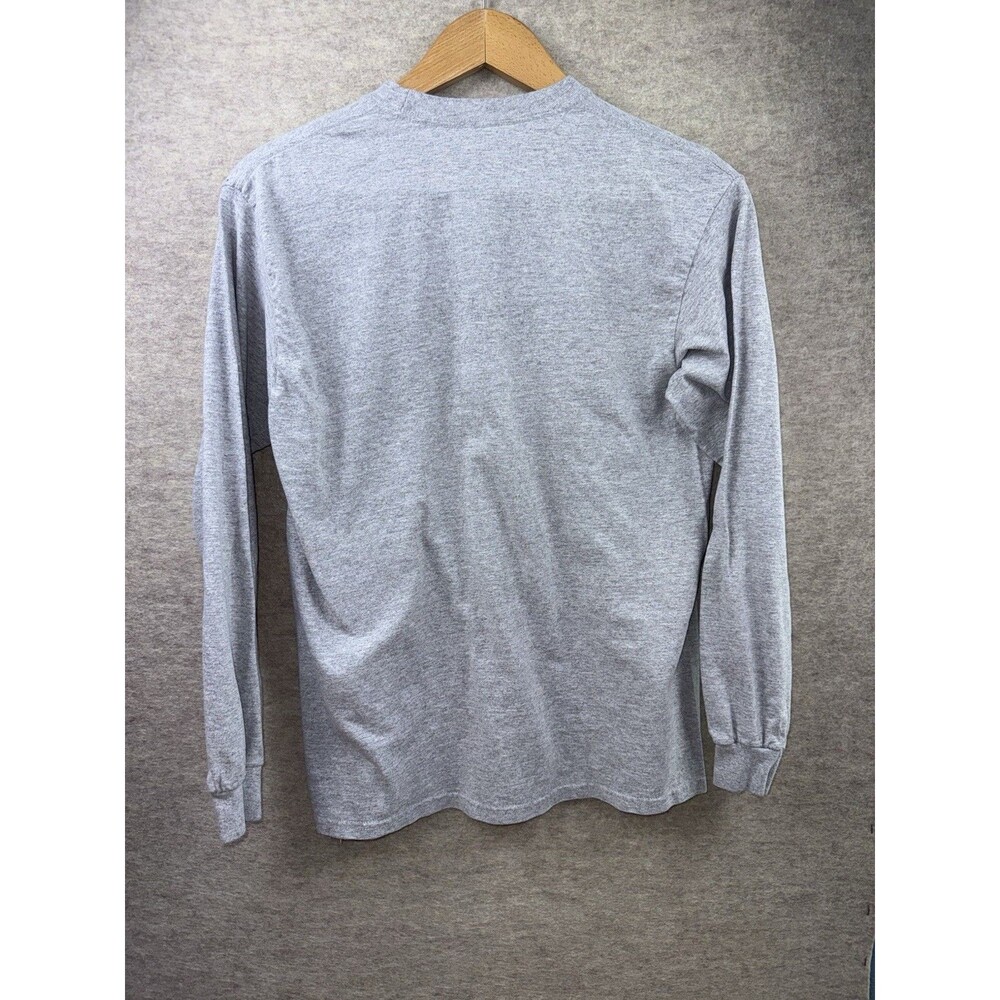 Kansas City Chiefs NFL Women’s Medium Long Sleev Gray Logo Tshirt 2019 AFC Champ - Picture 2 of 5